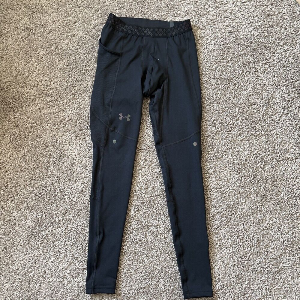 Under Armour Men's UA RUSH SmartForm Leggings Black Small NWT 1370315-001